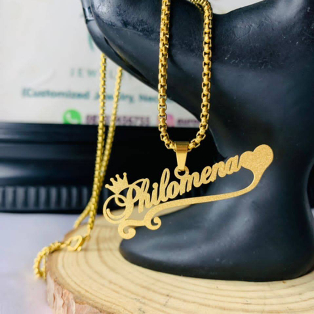 Collana con nome smerigliato p - Women Fashion Names recensione e prezzo